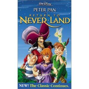Peter Pan Return To Never Land VHS 2002 Walt Disney Clamshell Family Classic